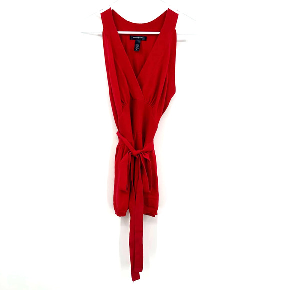 Banana Republic size XS‎ red sleeveless top sweater with belt - Picture 1 of 3